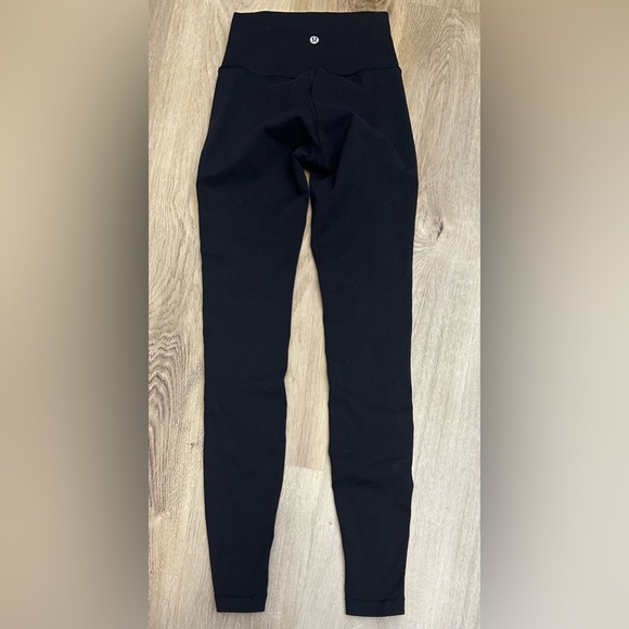 Lululemon Wunder Under Pant (Hi-Rise) *Tech Mesh 28" Black - Picture 4 of 11
